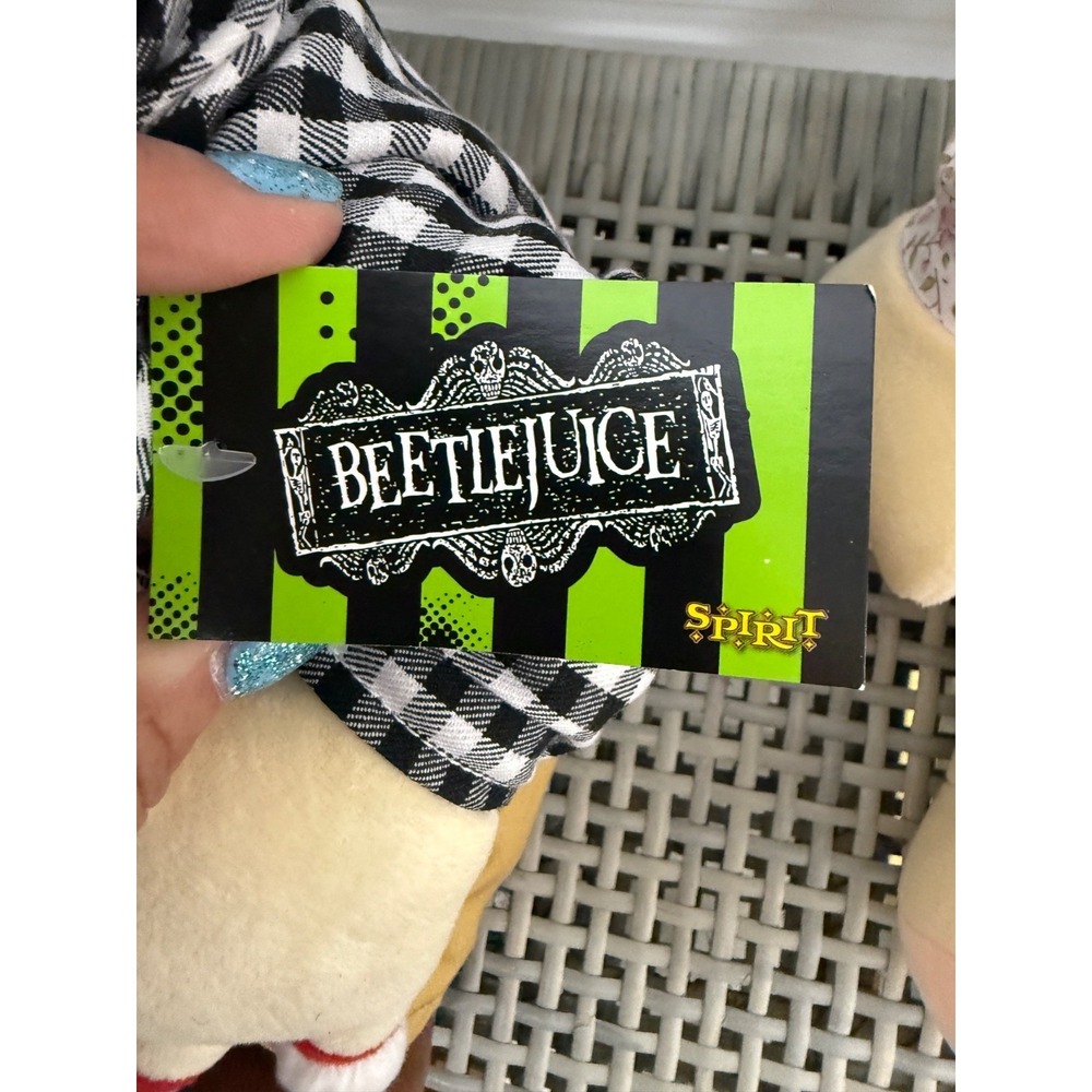 Beetlejuice Adam & Barbara Collectible VHTF Plush Set Spirit Halloween Exclusive - Picture 4 of 5